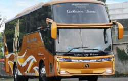 >Bus Baru PO SJM Wonogiri Layani Rute AKAP Pakai Bodi Skylander R25 Fusion