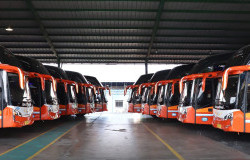 >PO Rosalia Indah Rilis 10 Unit Bus Eksekutif Baru Dari Karoseri New Armada