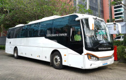 >Bus Listrik Uji Jalan di Jalur AKAP Indonesia, Begini Hasilnya