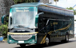 > Debut di Kalbar, PO Safar Langsung Boyong 3 Bus Baru Skylander F25, Pakai Sasis Mercedes-Benz!