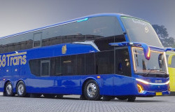 >Pakai Bodi Jetbus 5, Bus Double Decker Baru PO 168 Trans Dibuat Nyaman
