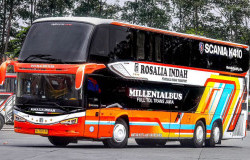 >Sejarah PO Rosalia Indah, Pemegang Rekor MURI Bus Double Decker Terbanyak