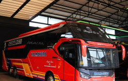 >Pakai Sasis Scania, PO Halmahera Tambah 2 Suites Combi Bus Baru