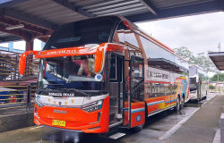 >Arus Balik Lebaran 2025, Sopir Bus Wajib Istirahat yang Cukup Agar Kondisi Badan Selalu Prima