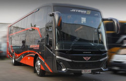 >Sleeper Bus Terbaru PO Juragan 99 Trans Pakai Pintu Geser di Setiap Kursi 