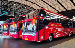 >Tiga Bus AKAP Baru PO Gunung Harta Pakai Bodi Legacy SR3 Neo Premiere Suites Combi, Pilihan Kursi Beragam