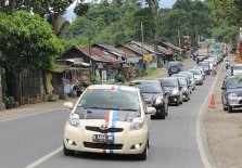 Rayakan 17 Agustus, 15 Unit Yaris Jelajah 3 Negara