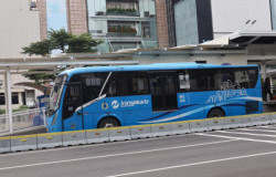 >Perjalanan Satu Dekade, 120 Bus Transjakarta Pintu Tunggal Purna Tugas