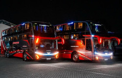 >Pertama di Indonesia, PO Juragan 99 Rilis Bus Double Decker Dengan Kabin Sleeper
