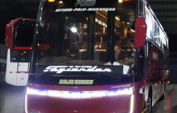 >Pakai Bodi Skylander R25 Fusion, PO Raja Trans Tawarkan Kabin Nyaman