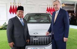>Presiden Prabowo Diberikan Mobil Listrik Togg T10X oleh Presiden Erdogan