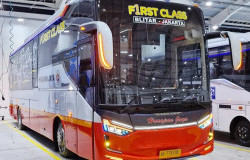 >Pakai Bodi Suites Combi, Bus Baru PO Harapan Jaya Layani Rute AKAP