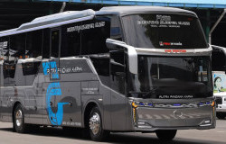 >PO Putra Pandawa 5 Tambah Bus Baru Pakai Bodi Pakai Skylander R25 Fusion