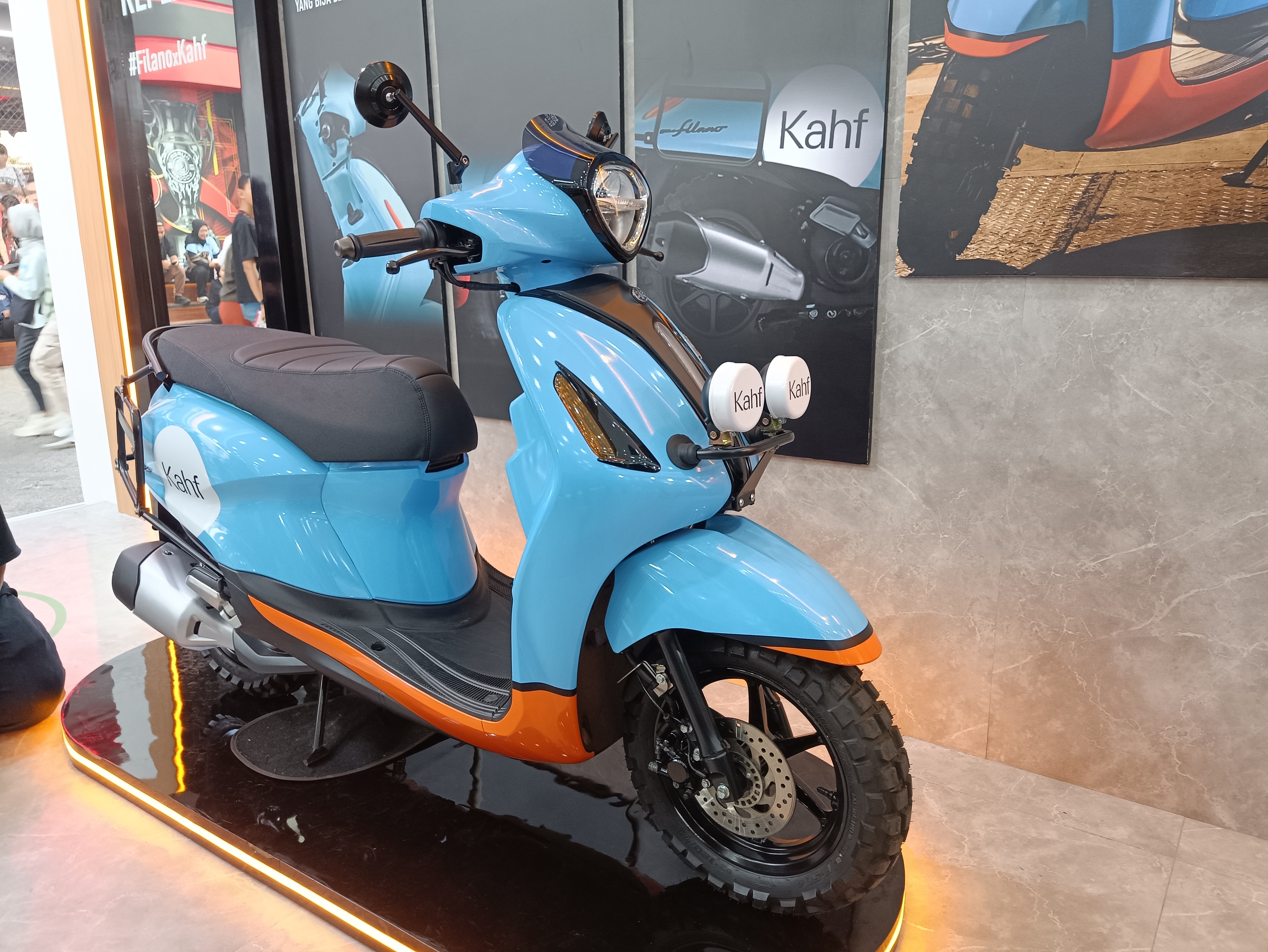 Yamaha Grand Filano Hybrid Dimodifikasi Gaya Petualang, Begini Jadinya 