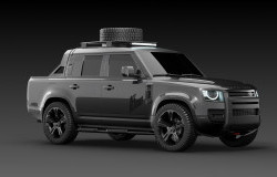 >Heritage Customs Luncurkan Land Rover Defender 130 Pikap Edisi Tim Rugby All Blacks