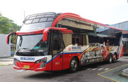 >Pertama di Indonesia, PO Borlindo Rilis Sleeper Bus Pakai Sasis Volvo B11R
