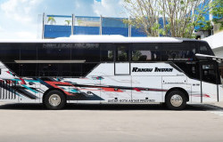 >Dua Bus AKAP Baru PO Ranau Indah Siap Layani Mudik Lebaran 2026