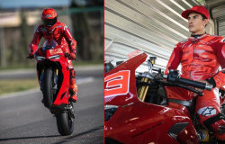 >Awali Tahun Baru, Marc Marquez Tunggangi Ducati Panigale V2 2025 di Sirkuit Aspar Valencia