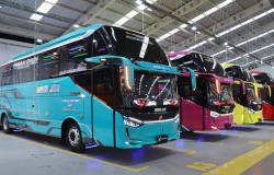 >PO Subur Jaya Rilis 5 Bus Baru Dari Karoseri Laksana, Punya Bagasi Tembus Kanan-Kiri